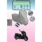 Dokaca Neo Gri Neon Fitilli Yamaha X-Max 250 Iron Max Abs Uyumlu Motosiklet Brandası, Koruyucu Örtü - Gri-Arka Çanta ve Kilit Uyumsuz