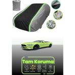 Dokaca Neo Gri.siyah.gri Neon Fitilli Ford Mustang Convertible 4 Uyumlu Araba Brandası Koruma Örtüsü - Çift Renk