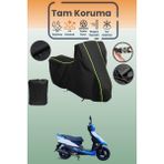 Dokaca Neo Siyah Neon Fitilli Apachi Alfa 50 Uyumlu Motor Branda, Koruyucu Örtü, Motosiklet Brandası - Siyah-Arka Çanta ve Kilit Uyumsuz