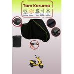 Dokaca Neo Siyah Neon Fitilli Arka Çanta Uyumlu Rks Bolero 50 Uyumlu Motosiklet Brandası, Koruyucu Örtü - Siyah-Arka Çanta Uyumlu
