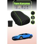 Dokaca Neo Siyah Neon Fitilli Ford Mustang 5 Uyumlu Oto Branda Araba Brandası Koruma Örtüsü - Tek Renk