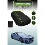 Dokaca Neo Siyah Neon Fitilli Ford Mustang Vıı Uyumlu Oto Branda Araba Brandası Koruma Örtüsü - Tek Renk