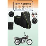 Dokaca Neo Siyah Neon Fitilli Kanuni Breton 125 Uyumlu Motor Branda, Koruyucu Örtü, Motosiklet Brandası - Siyah-Arka Çanta ve Kilit Uyumsuz