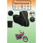 Dokaca Neo Siyah Neon Fitilli Kanuni Breton S Uyumlu Motor Branda, Koruyucu Örtü, Motosiklet Brandası - Siyah-Arka Çanta ve Kilit Uyumsuz