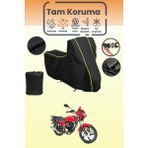 Dokaca Neo Siyah Neon Fitilli Kanuni Breton Sl 125 Uyumlu Motor Branda, Koruyucu Örtü, Motosiklet Brandası - Siyah-Arka Çanta ve Kilit Uyumsuz