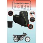 Dokaca Neo Siyah Neon Fitilli Kilit Uyumlu Kanuni Breton 125 Uyumlu Motosiklet Brandası, Koruyucu Örtü - Siyah-Kilit Uyumlu