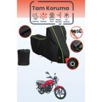 Dokaca Neo Siyah Neon Fitilli Kilit Uyumlu Kanuni Breton S Uyumlu Motosiklet Brandası, Koruyucu Örtü - Siyah-Kilit Uyumlu