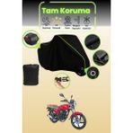 Dokaca Neo Siyah Neon Fitilli Kilit ve Arka Çanta Uyumlu Kanuni Breton S Uyumlu Motosiklet Brandası - Siyah-Arka Çanta ve Kilit Uyumlu