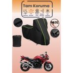 Dokaca Neo Siyah Neon Fitilli Suzuki Gsf 600 Bandit S Uyumlu Motor Branda, Koruyucu Örtü, Motosiklet Brandası - Siyah-Arka Çanta ve Kilit Uyumsuz