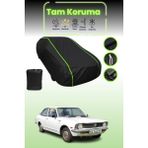 Dokaca Neo Siyah Neon Fitilli Toyota Corolla 2 Coupe Uyumlu Oto Branda Araba Brandası Koruma Örtüsü - Tek Renk