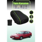 Dokaca Neo Siyah Neon Fitilli Toyota Corolla Compact 7 Uyumlu Oto Branda Araba Brandası Koruma Örtüsü - Tek Renk