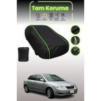 Dokaca Neo Siyah Neon Fitilli Toyota Corolla Runx Uyumlu Oto Branda Araba Brandası Koruma Örtüsü - Tek Renk