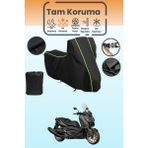 Dokaca Neo Siyah Neon Fitilli Yamaha X-Max 400 Tech Max Uyumlu Motor Branda, Koruyucu Örtü, Motosiklet Brandası - Siyah-Arka Çanta ve Kilit Uyumsuz