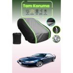 Dokaca Neo Siyah_gri_siyah Neon Fitilli Ford Mustang 4 Uyumlu Koruma Örtüsü Araba Brandası - Çift Renk