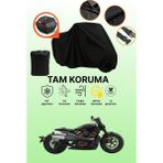 Dokaca Siyah Arka Çanta Uyumlu Harley-Davidson Sportser S Uyumlu Motosiklet Brandası, Koruyucu Örtü