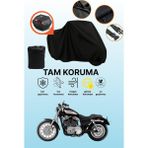 Dokaca Siyah Arka Çanta Uyumlu Harley-Davidson Sportster Roadster XL1200R Uyumlu Motosiklet Brandası