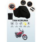Dokaca Siyah Arka Çanta Uyumlu Kanuni Breton S Uyumlu Motosiklet Brandası, Koruyucu Örtü