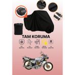 Dokaca Siyah Arka Çanta Uyumlu Kuba Çita 100R Gold Uyumlu Motosiklet Brandası, Koruyucu Örtü