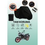 Dokaca Siyah Arka Çanta Uyumlu Vespa 946 Uyumlu Motosiklet Brandası, Koruyucu Örtü