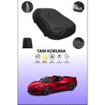 Dokaca Siyah Chevrolet Corvette Hard Top Uyumlu Araba Brandası, Koruyucu Örtü, Oto Branda