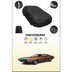 Dokaca Siyah Ford Mustang 1972 - 1973 Uyumlu Araba Brandası, Koruyucu Örtü, Oto Branda