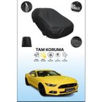 Dokaca Siyah Ford Mustang 6 Uyumlu Araba Brandası, Koruyucu Örtü, Oto Branda