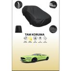 Dokaca Siyah Ford Mustang Convertible 2017 - 2021 Uyumlu Araba Brandası, Koruyucu Örtü, Oto Branda