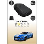 Dokaca Siyah Ford Mustang Shelby GT350 2015 - 2021 Uyumlu Araba Brandası, Koruyucu Örtü, Oto Branda