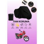 Dokaca Siyah Kanuni Breton Sl 125 Uyumlu Motor Branda, Koruyucu Örtü, Motosiklet Brandası - Siyah Arka Çanta ve Kilit Uyumsuz