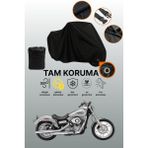 Dokaca Siyah Kilit Uyumlu Harley-Davidson Dyna Super Glide Custom Fxdcı Uyumlu Motosiklet Brandası