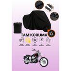Dokaca Siyah Kilit Uyumlu Harley-Davidson Dyna Wide Glide Fxdwgı Uyumlu Motosiklet Brandası, Koruyucu Örtü