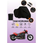 Dokaca Siyah Kilit Uyumlu Harley-Davidson Softail Fxdr 114 Uyumlu Motosiklet Brandası, Koruyucu Örtü