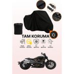 Dokaca Siyah Kilit Uyumlu Harley-Davidson Sportser S Uyumlu Motosiklet Brandası, Koruyucu Örtü