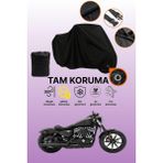 Dokaca Siyah Kilit Uyumlu Harley-Davidson Sportster Iron 883 Uyumlu Motosiklet Brandası, Koruyucu Örtü