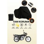 Dokaca Siyah Kilit Uyumlu Kanuni Breton 125 Uyumlu Motosiklet Brandası, Koruyucu Örtü