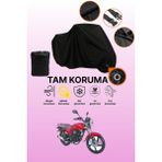 Dokaca Siyah Kilit Uyumlu Kanuni Breton S Uyumlu Motosiklet Brandası, Koruyucu Örtü