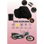Dokaca Siyah Kilit Uyumlu Kuba Çita 125 Uyumlu Motosiklet Brandası, Koruyucu Örtü