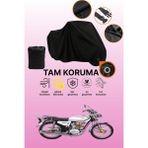 Dokaca Siyah Kilit Uyumlu Kuba Çita 125R Max Gold Uyumlu Motosiklet Brandası, Koruyucu Örtü