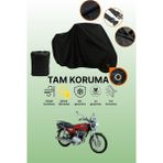 Dokaca Siyah Kilit Uyumlu Kuba Çita 180R Uyumlu Motosiklet Brandası, Koruyucu Örtü