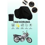 Dokaca Siyah Kuba Çita 100R Max Uyumlu Motor Branda, Koruyucu Örtü, Motosiklet Brandası - Siyah Arka Çanta ve Kilit Uyumsuz