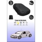 Dokaca Siyah Renault Clio Rs 2001 - 2005 Uyumlu Araba Brandası, Koruyucu Örtü, Oto Branda