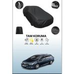 Dokaca Siyah Toyota Avensis Wagon 2009 - 2015 Uyumlu Araba Brandası, Koruyucu Örtü, Oto Branda