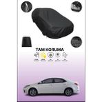 Dokaca Siyah Toyota Corolla Eu 2016 - 2019 Uyumlu Araba Brandası, Koruyucu Örtü, Oto Branda