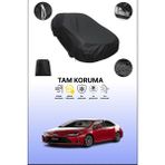Dokaca Siyah Toyota Corolla Eu 2019 - 2021 Uyumlu Araba Brandası, Koruyucu Örtü, Oto Branda