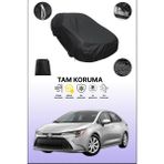 Dokaca Siyah Toyota Corolla Sedan (Us) 2019 - 2021 Uyumlu Araba Brandası, Koruyucu Örtü, Oto Branda