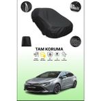 Dokaca Siyah Toyota Corolla Touring Sports 2019 - 2021 Uyumlu Araba Brandası, Koruyucu Örtü, Oto Branda