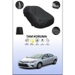 Dokaca Siyah Toyota Corolla Us 2013 - 2016 Uyumlu Araba Brandası, Koruyucu Örtü, Oto Branda
