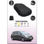 Dokaca Siyah Toyota Corolla Verso 2004 - 2007 Uyumlu Araba Brandası, Koruyucu Örtü, Oto Branda