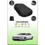 Dokaca Siyah Volkswagen Passat 2014 - 2019 Uyumlu Araba Brandası, Koruyucu Örtü, Oto Branda