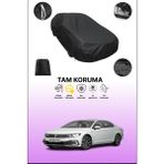 Dokaca Siyah Volkswagen Passat Gte 2015 - 2019 Uyumlu Araba Brandası, Koruyucu Örtü, Oto Branda